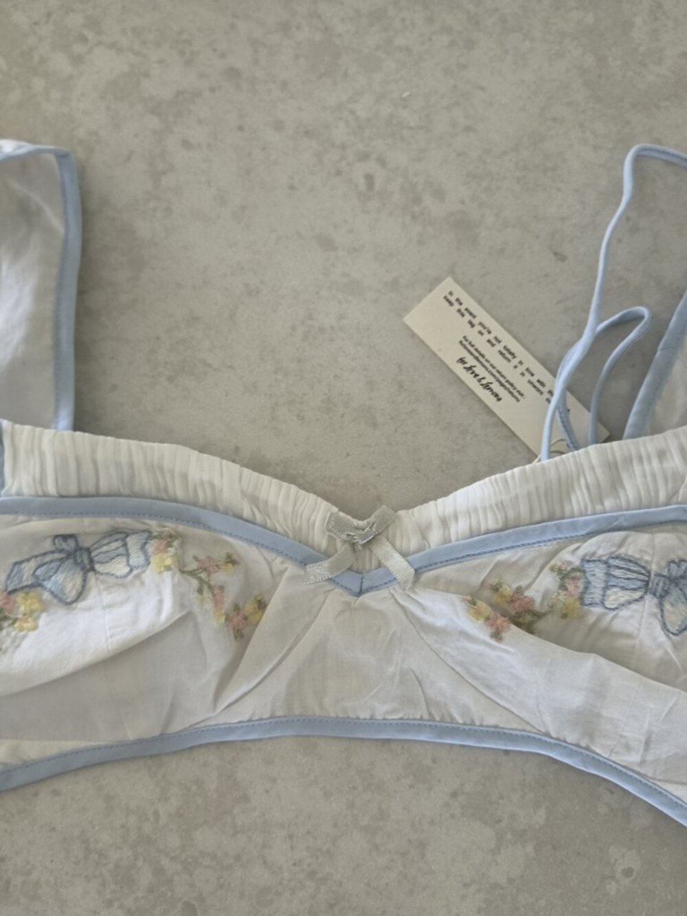For Love & Lemons Baby Bows Bra Top Medium - Picture 10 of 11